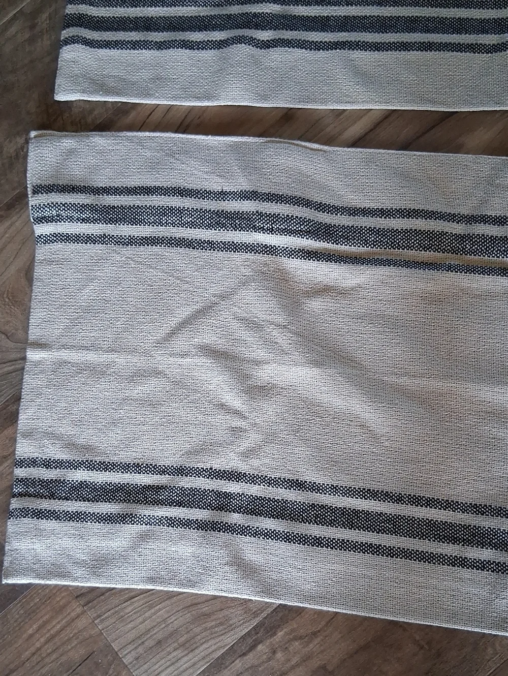 Set Of‎ 3 farmhouse style grain sack look Valances 70